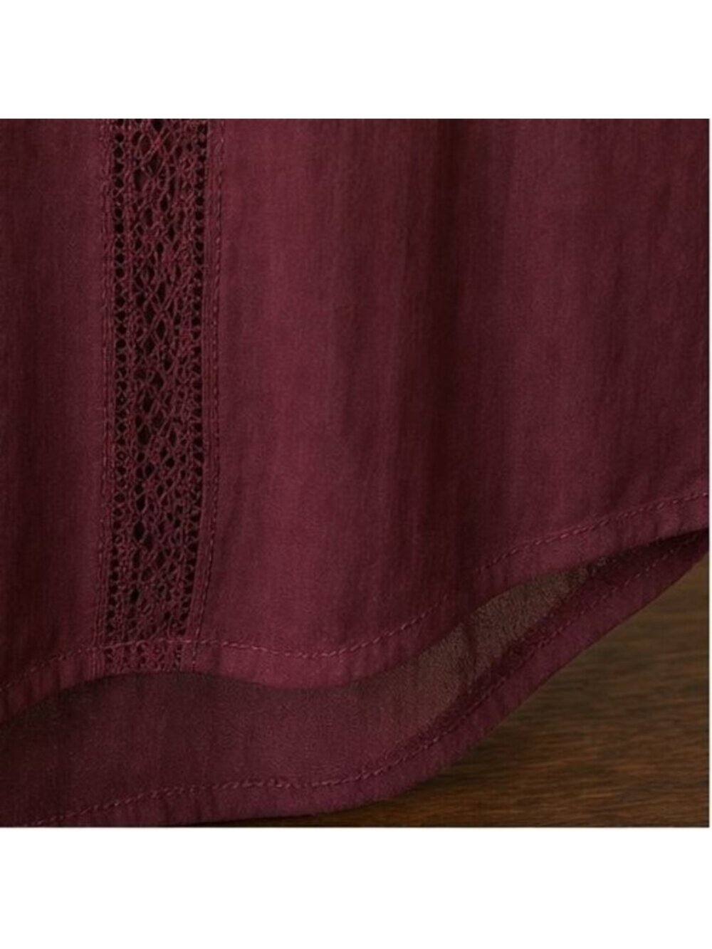 Burgundy Ruffle Blouse - Picture 6 of 6